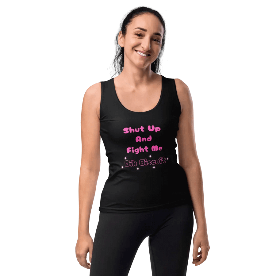 Fight Me Dik Biscuit Tank - Pink product image (10)