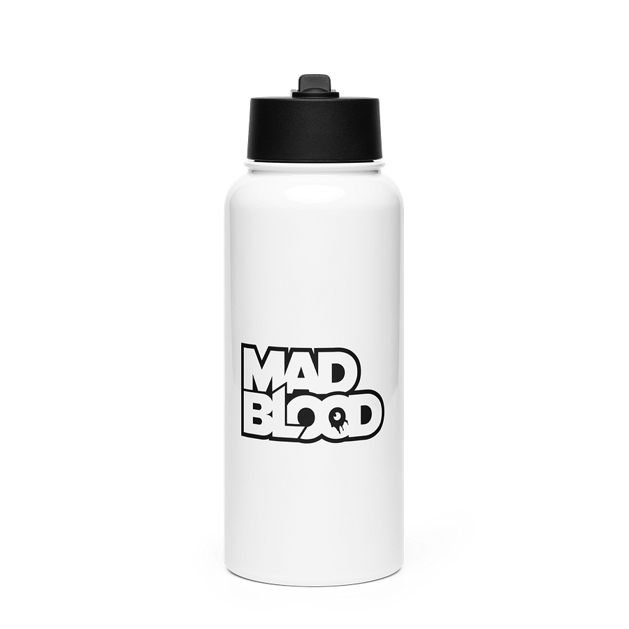 Mad Blood B & W Water Bottle product image (1)