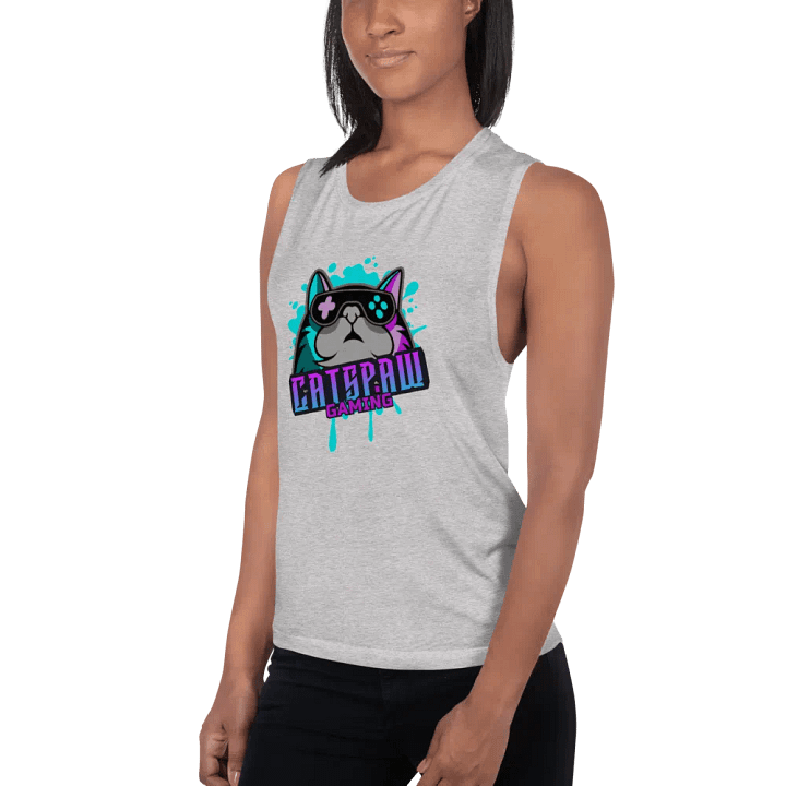 Bella+Canvas Women's Flowy CatsPaw Gaming Logo Muscle Tank product image (11)