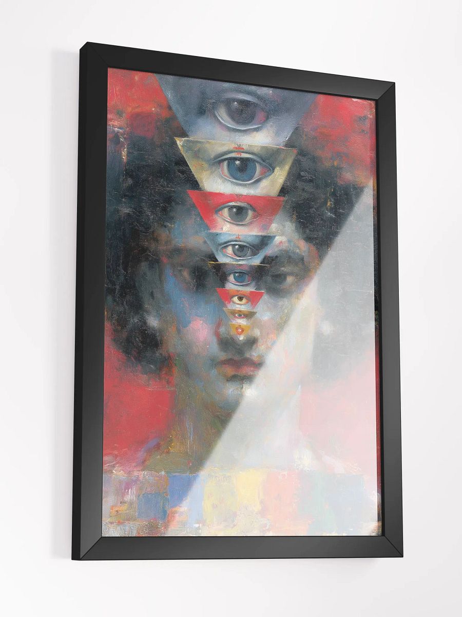Mystic Eyes ibrant Ayous Wood Framed Matte Poster product image (6)