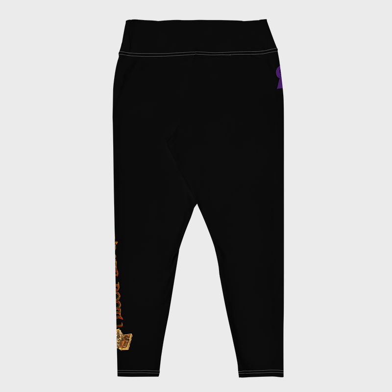 Black All-Over Print Plus Size Leggings product image (2)