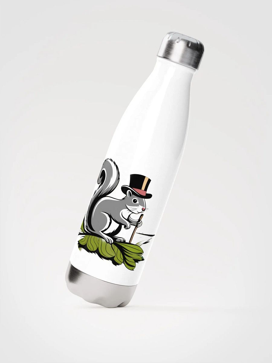 Top Hat Squirrel Stainless Steel Water Bottle product image (2)