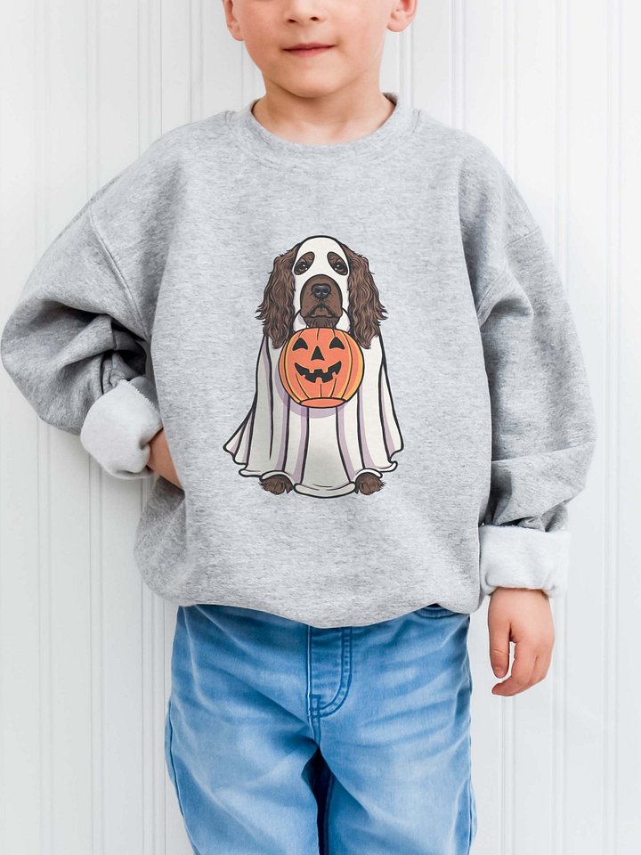 Halloween English Cocker Spaniel(Liver) Youth Sweatshirt product image (6)