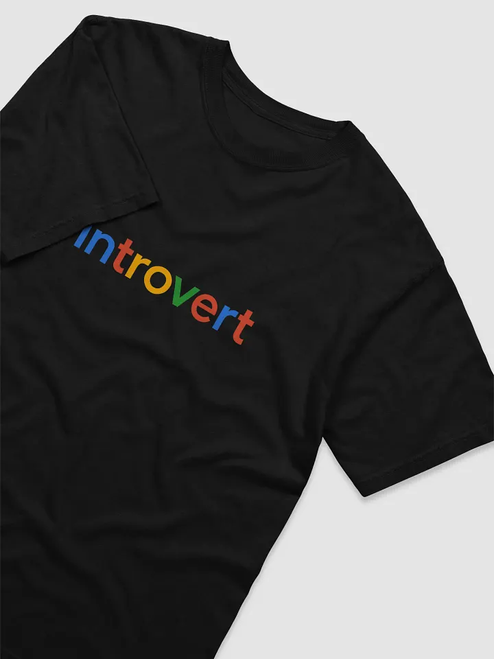 Introvert Typography T-shirt - 100% Cotton product image (2)