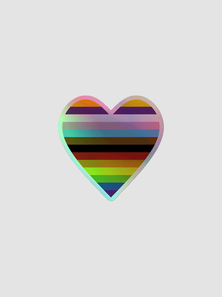 Pride 2023 holographic stickers product image (2)