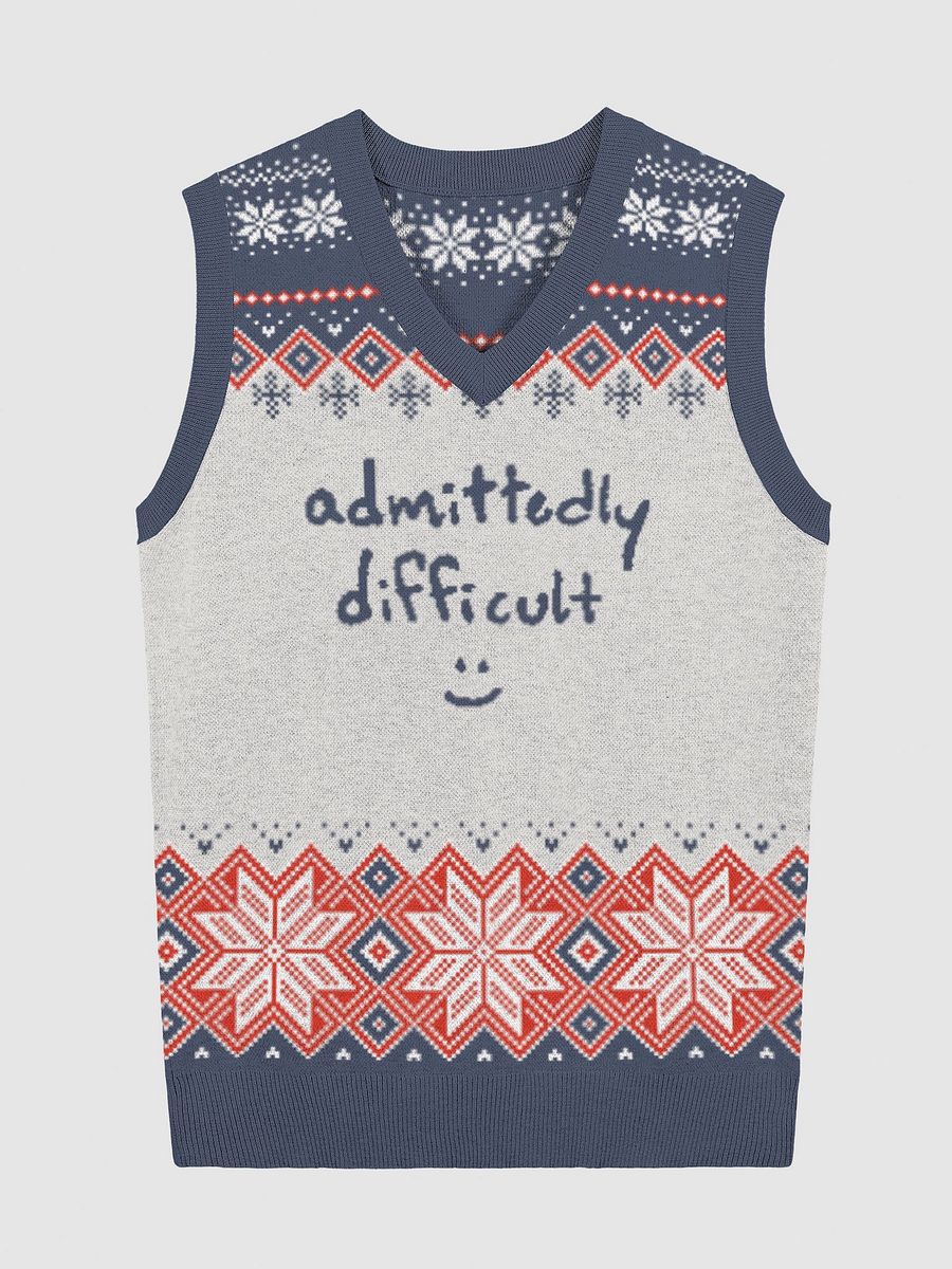 admittedly difficult (holiday 2) knitwear vest product image (5)