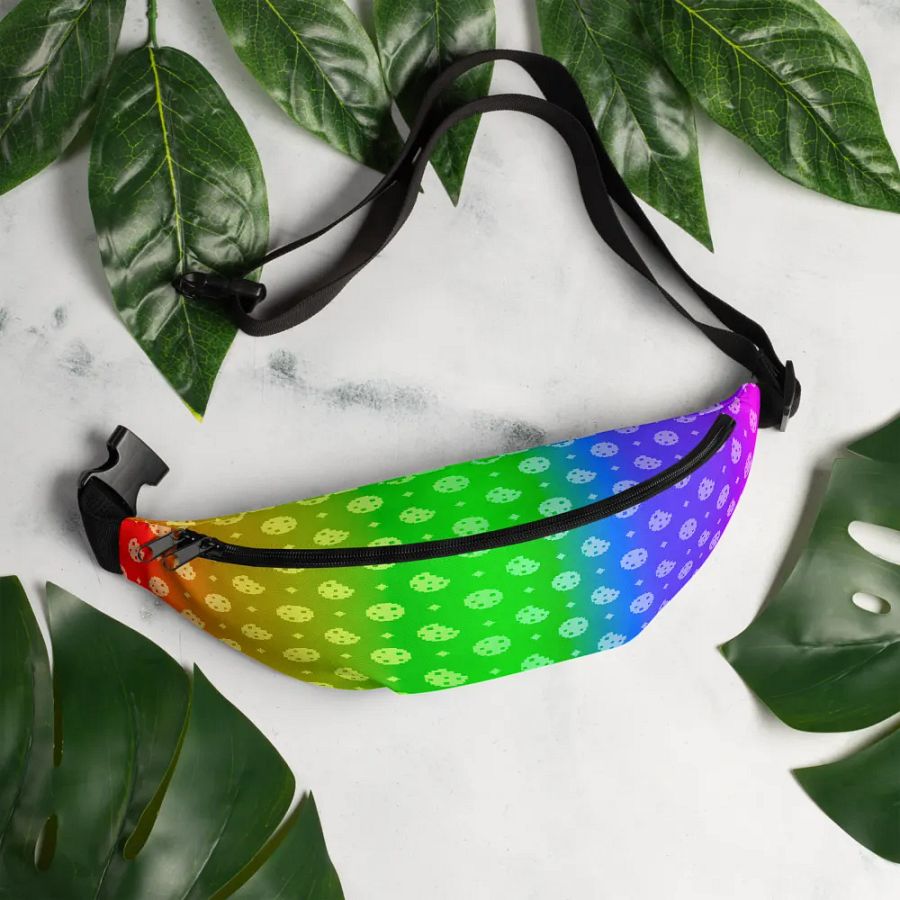 8-Bit Cookie Pattern-Rainbow Fanny Pack product image (5)