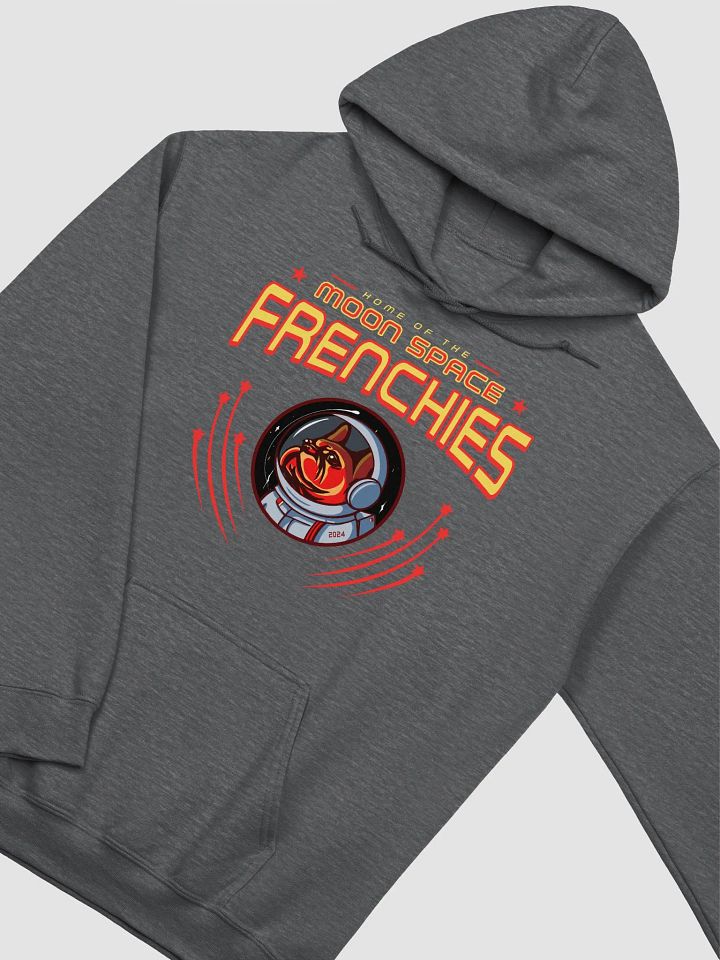 Grey, Blue & Charcoal Space Frenchies Hoodie product image (1)