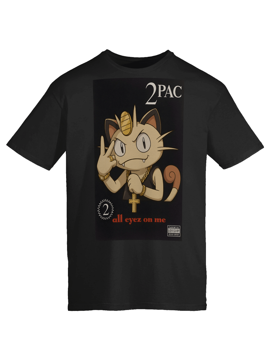 Meowth "All Eyez on Me" Parody T-Shirt – Pokémon × Tupac Album Cover Mashup product image (57)