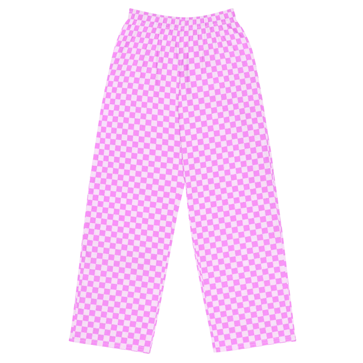 Comfy Pink Checkered Pants Unisex 2XS - 6XL Sizes product image (2)