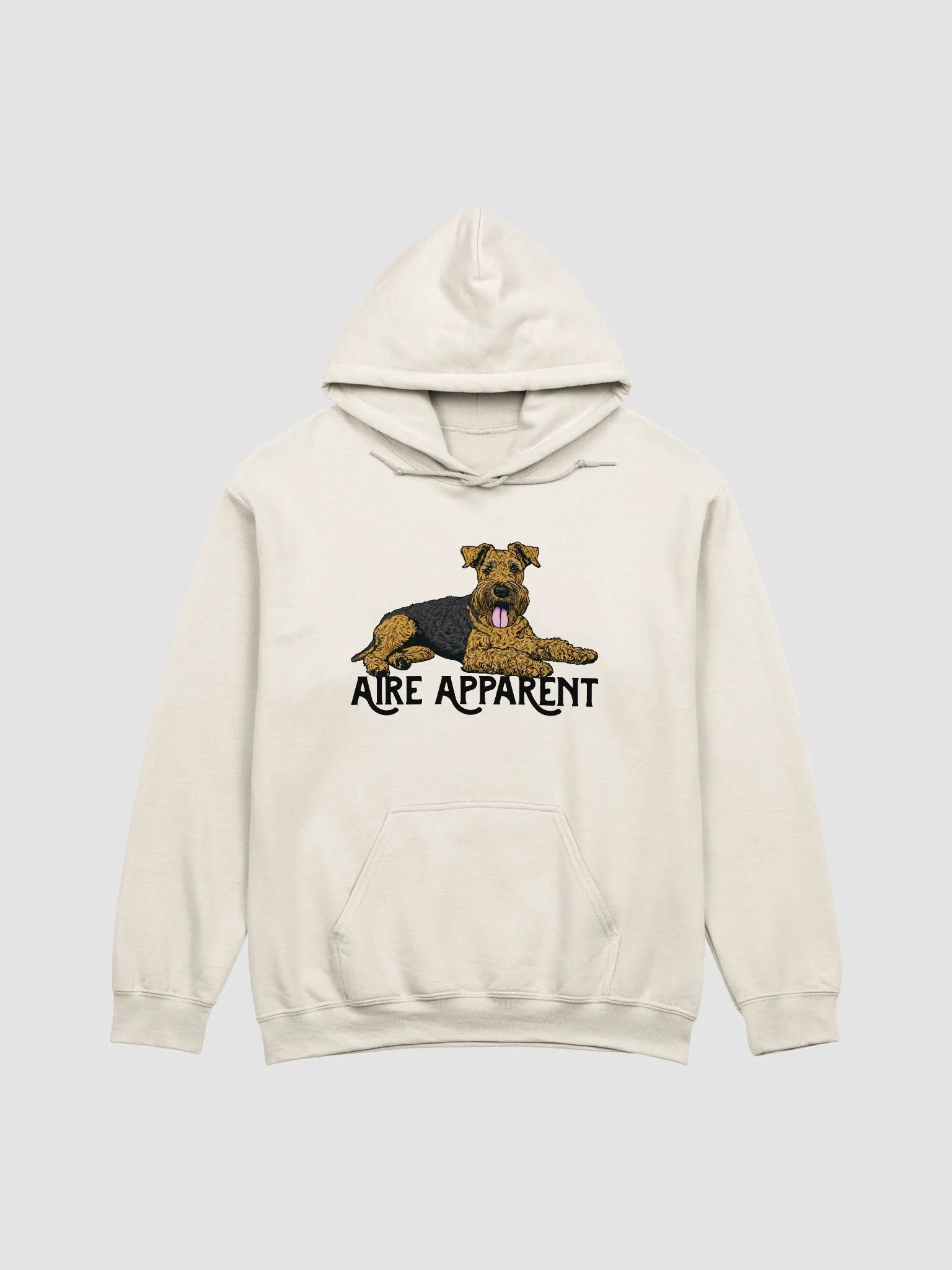 Aire Apparent Hooded Sweatshirt of an Airedale Terrier | Funny Hoodie for Airedale Terrier Paw-rents product image (21)