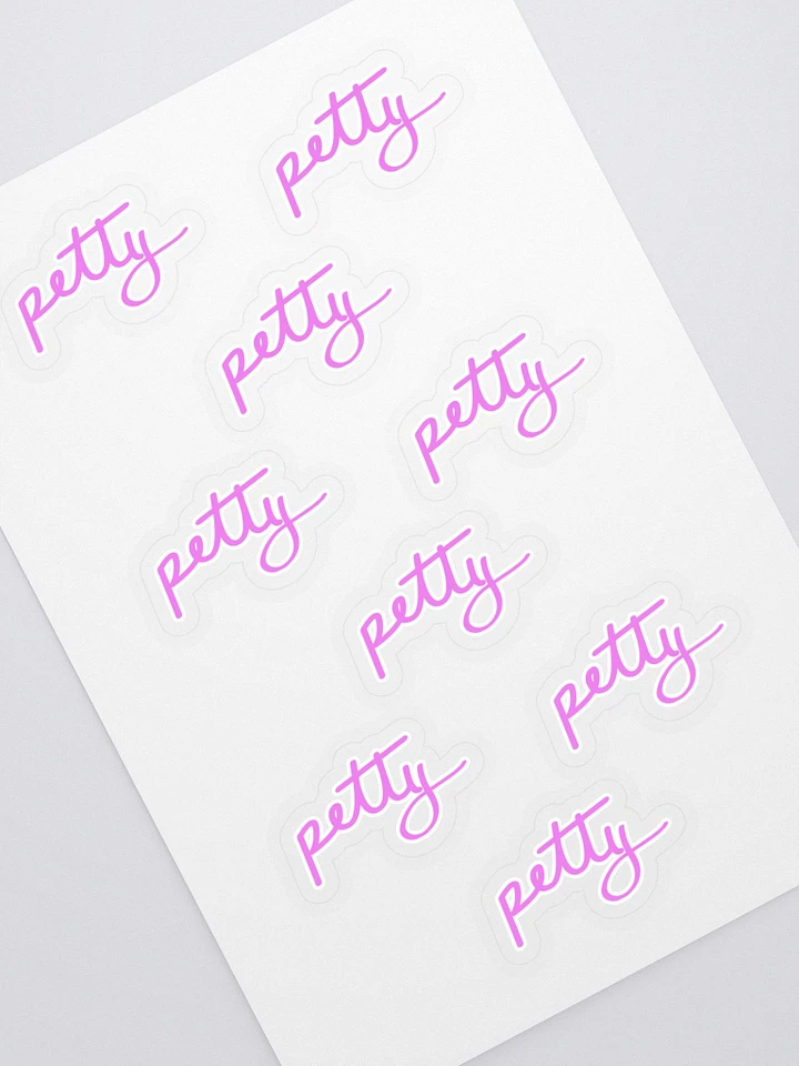 Petty Sticker Sheet - Pink product image (1)