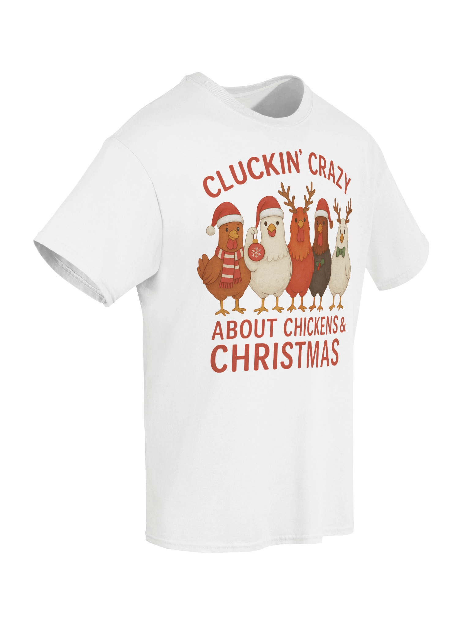 Cluckin' Christmas Chickens T-Shirt product image (8)