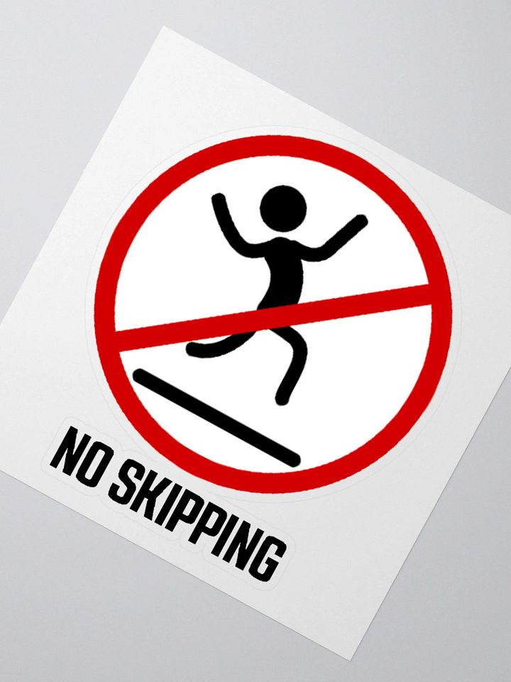 NO SKIPPING STICKER product image (6)