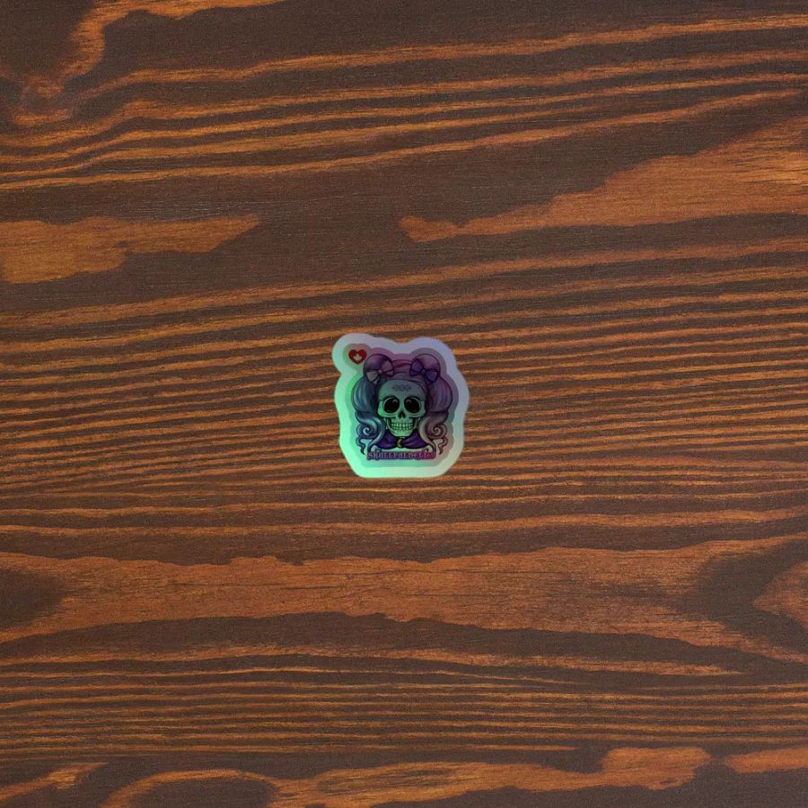 Skullfuldeli's Holographic Skull Sticker Set product image (5)