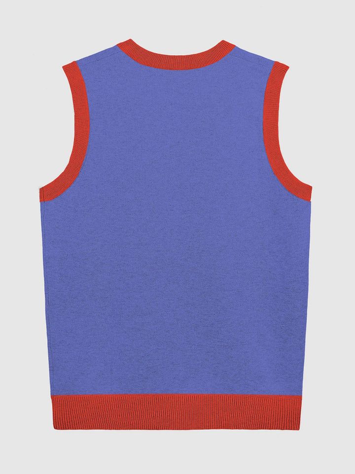 Red & Blue Knitted Team Goran Sweater Vest product image (10)