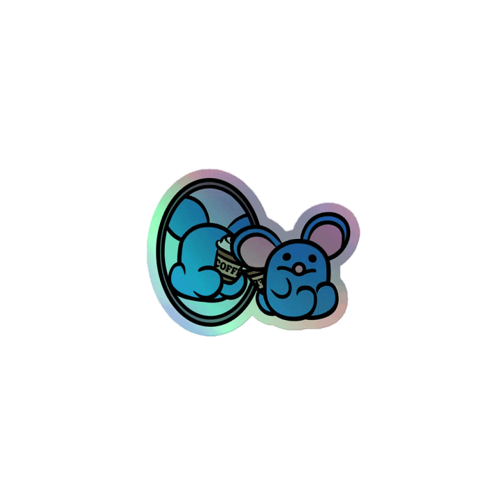 Coffee Addict Holographic Sticker product image (1)