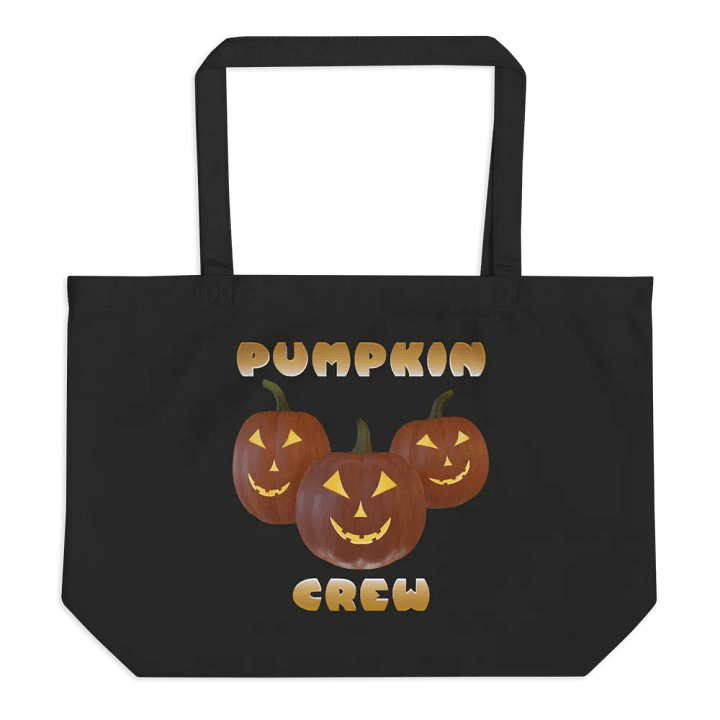 Pumpkins, Jack O Lantern Face - Organic Cotton Tote product image (1)