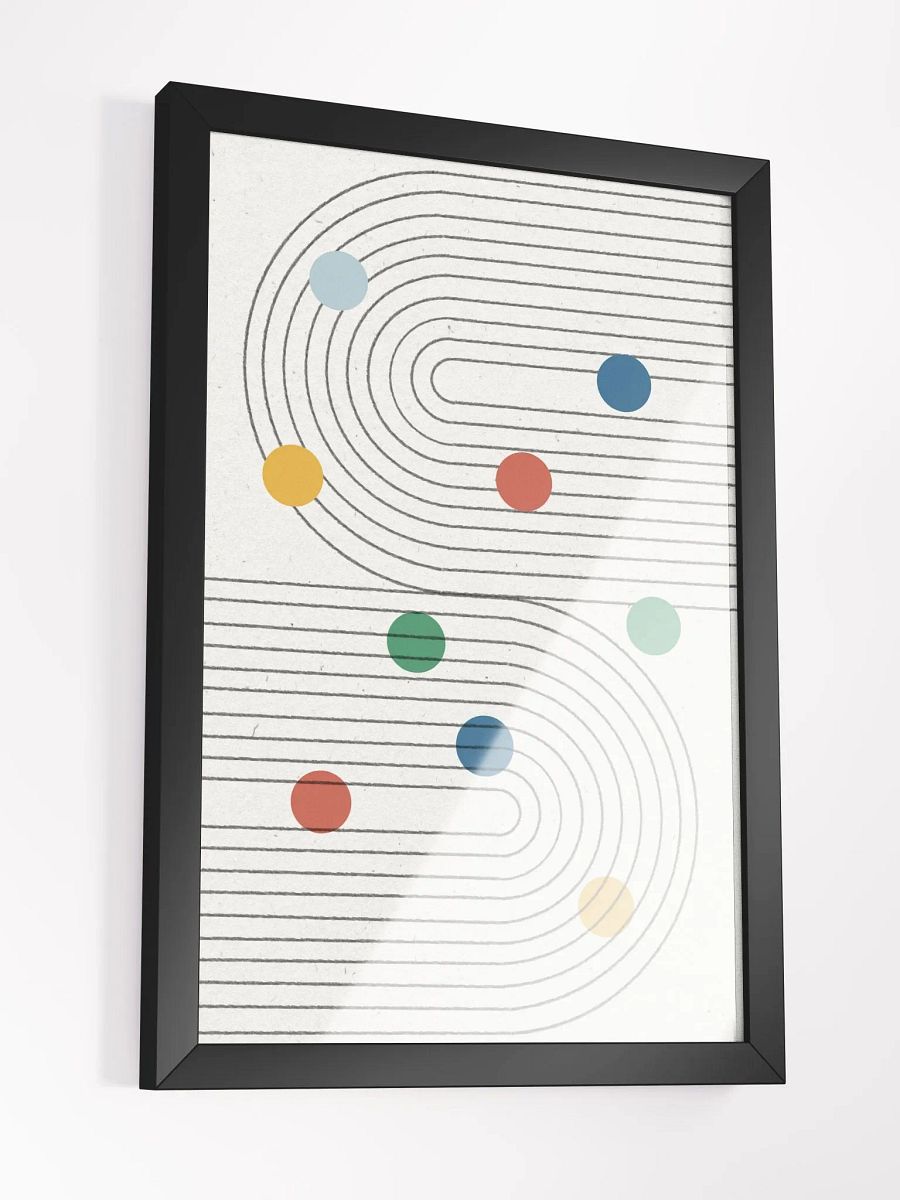 Ethereal Arcs Framed Poster | Modern Abstract Wall Art product image (3)