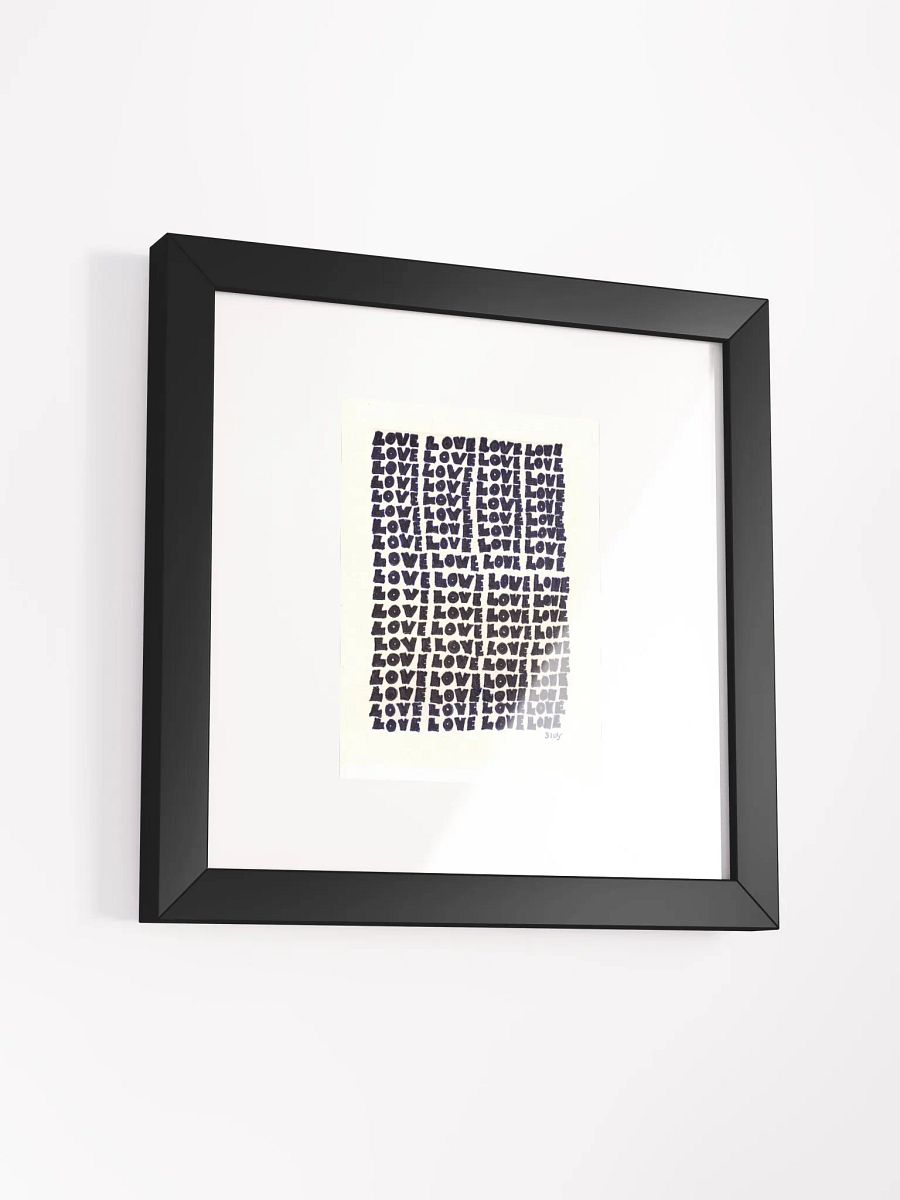 love Panel Card Print Framed product image (2)