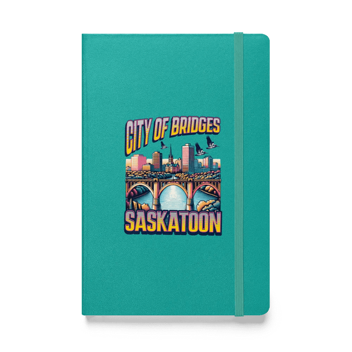City Of Bridges Saskatoon Skyline Hardcover Journal product image (1)