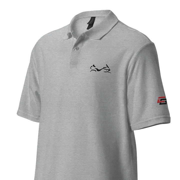 Shadow Wing Polo Shirt in White or Grey product image (1)
