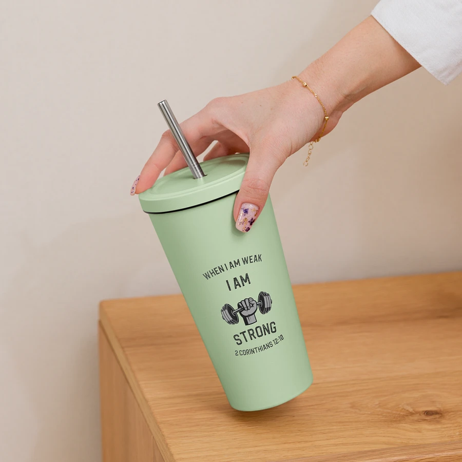 I Am Strong 20 oz. Insolated Cup: Mint product image (16)