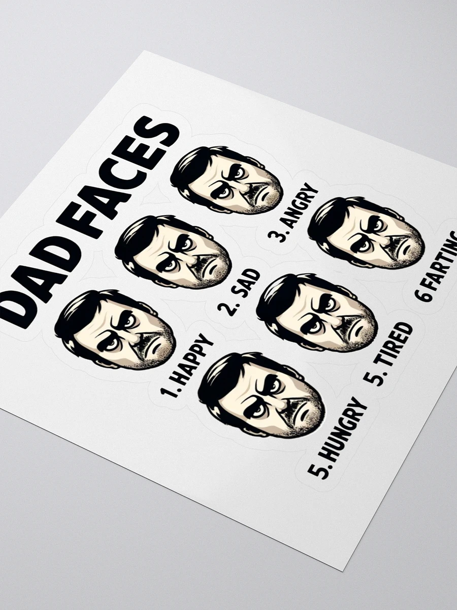 DAD FACES Kiss Cut Stickers Set product image (3)