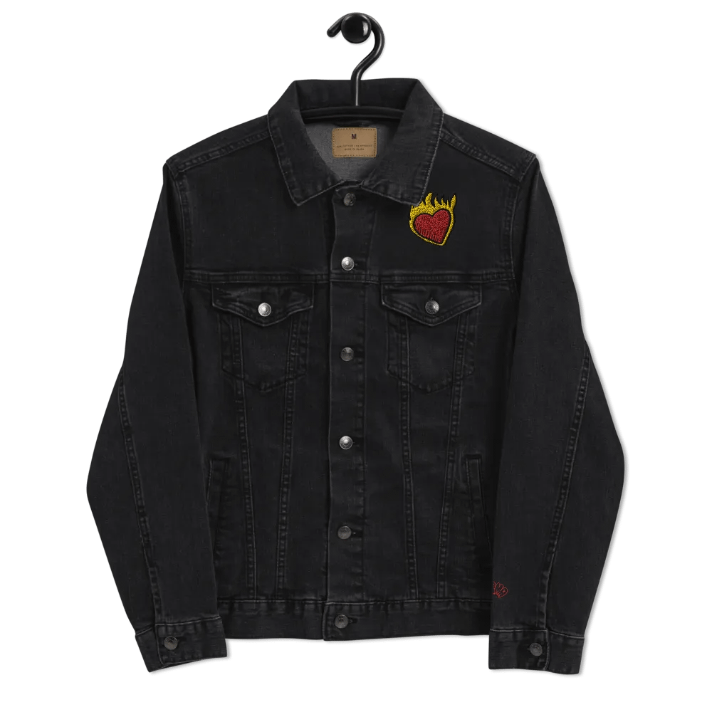 Inflamed Heart Denim Jacket product image (8)