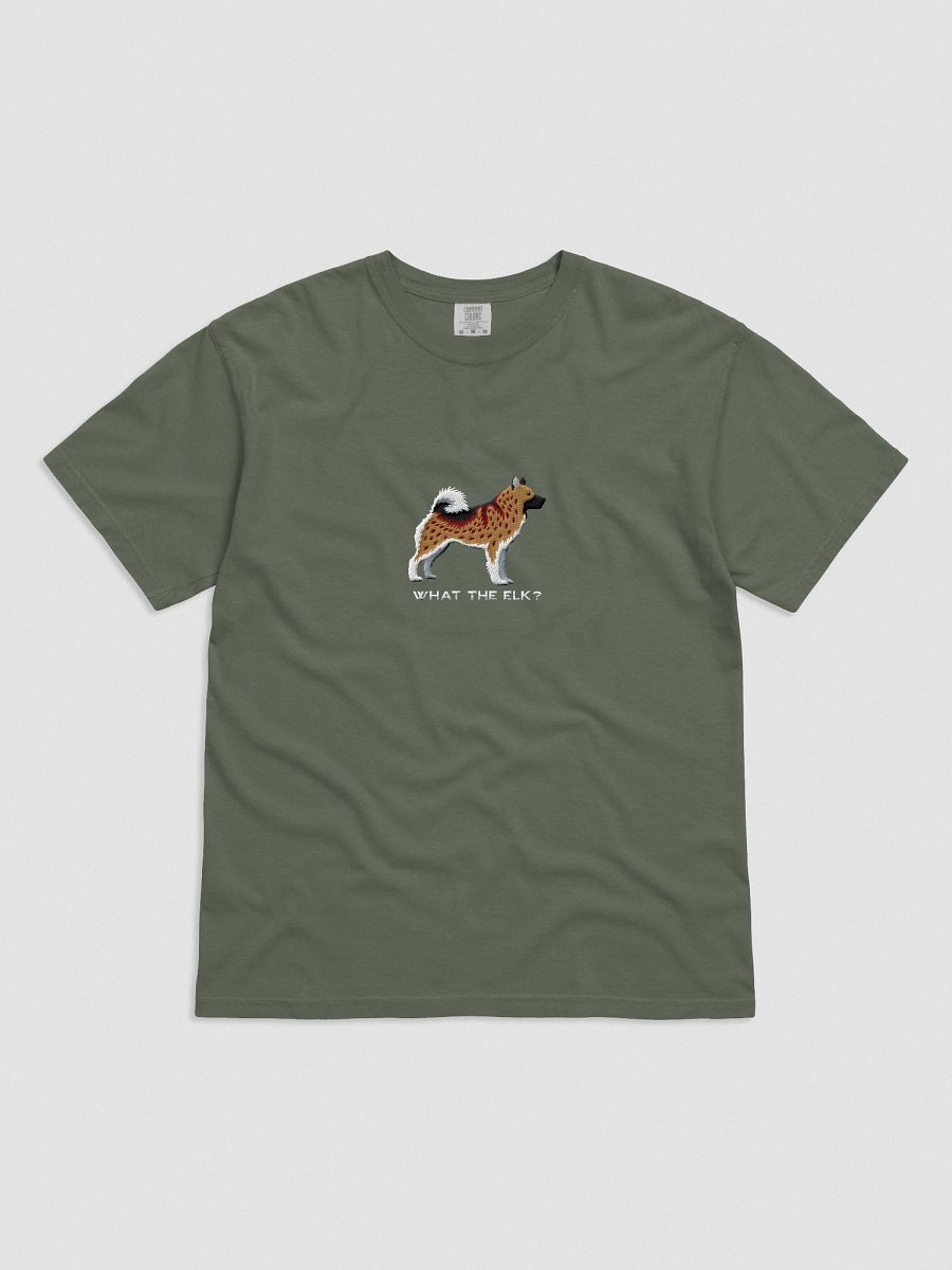 What the Elk? T-Shirt(Embroidered) of a Norwegian Elkhound(Brown) product image (21)