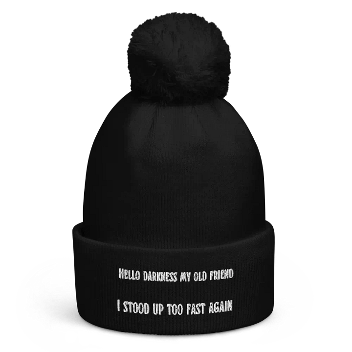 Hello Darkness My Old Friend, Pom Pom Beanie product image (1)