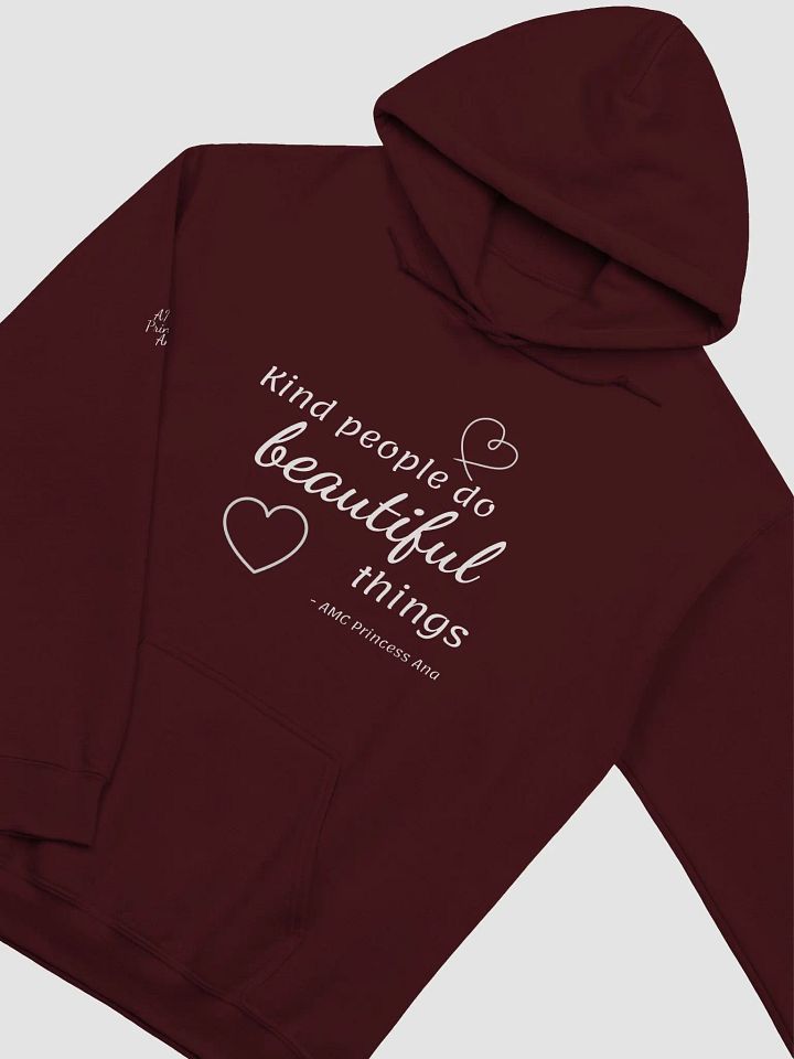 Kind people... PULLOVER Hoodie - White text product image (2)