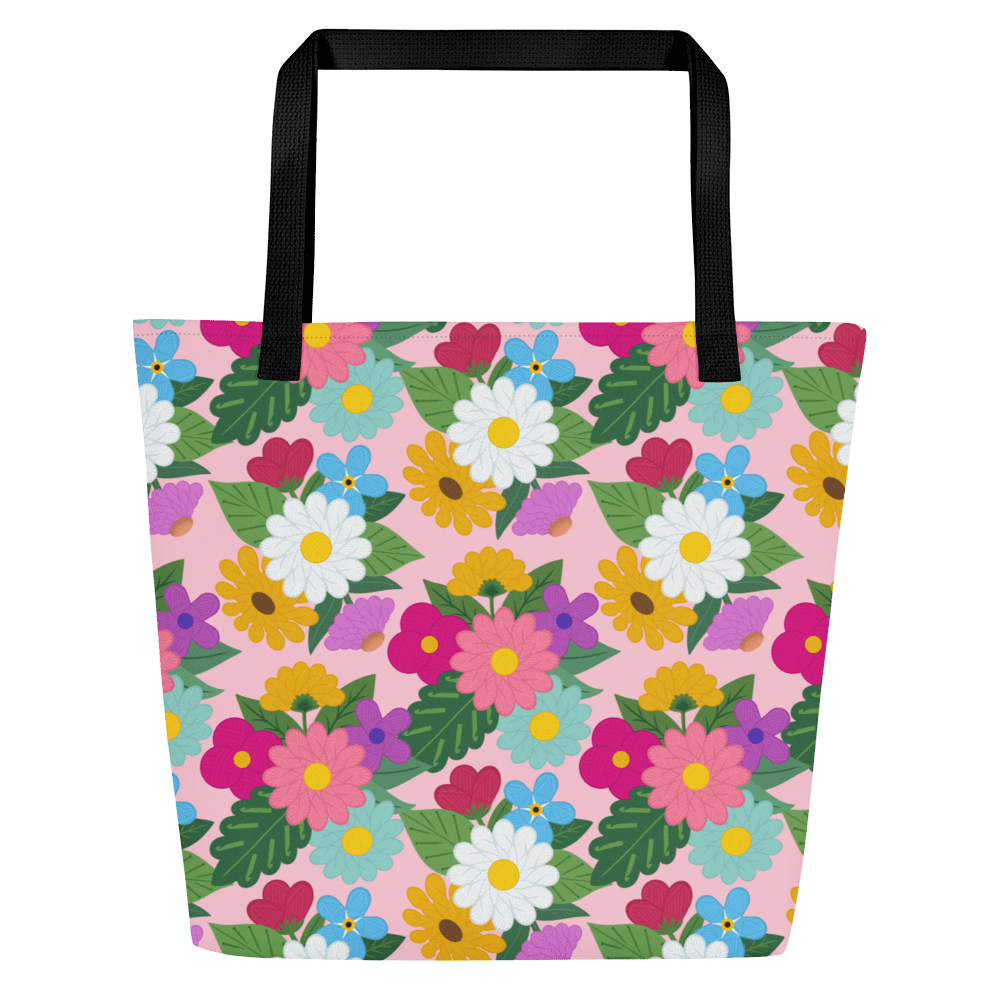 Yarn Floral Print Tote Bag product image (3)