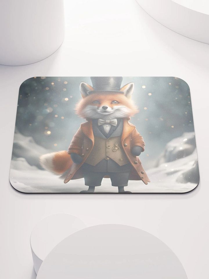 Smart Dressed Fox Mouse Pad product image (1)