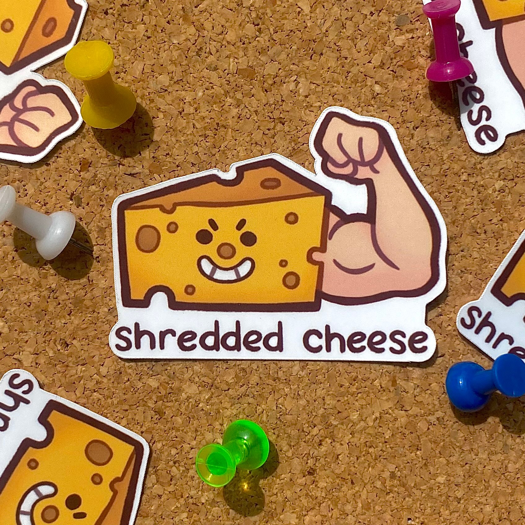 Shredded Cheese Sticker product image (1)