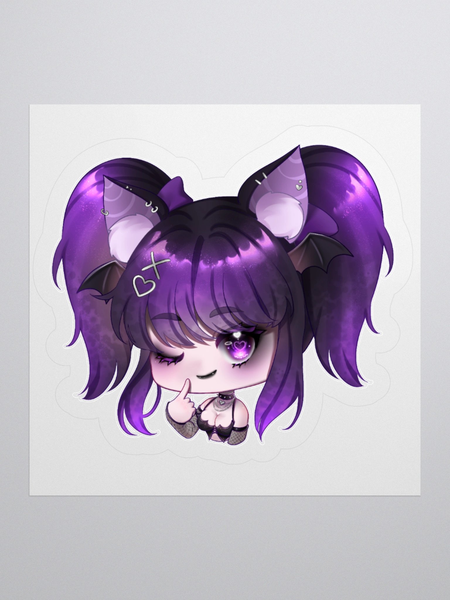 Mini Me: Chibi ShyHexed Kiss Cut Sticker product image (1)