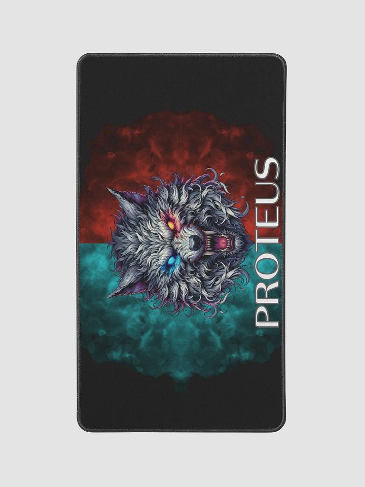 Dual Glare Wolf Desk Mat product image (1)