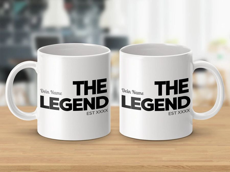 Personalisierte Kaffeetasse mit individuellem Namen und Jahr | The Legend| individuelles Geburtstag Geschenk Vater | Mutter | Kollege product image (2)