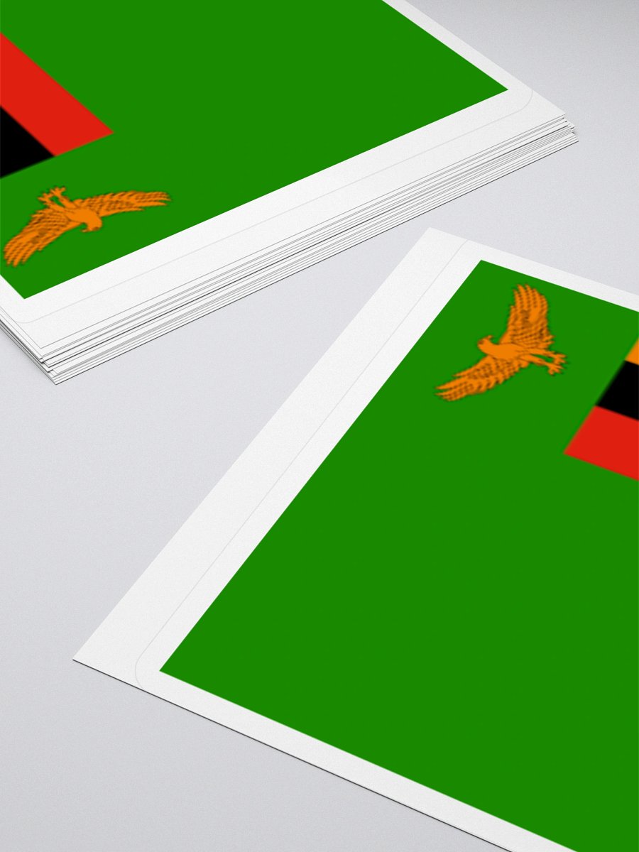 Zambia Flag Sticker | Orange Eagle Design | Durable Vinyl | 3 Sizes product image (10)