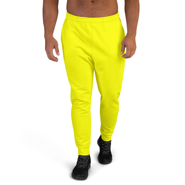 Plain Color Yellow Joggers product image (1)