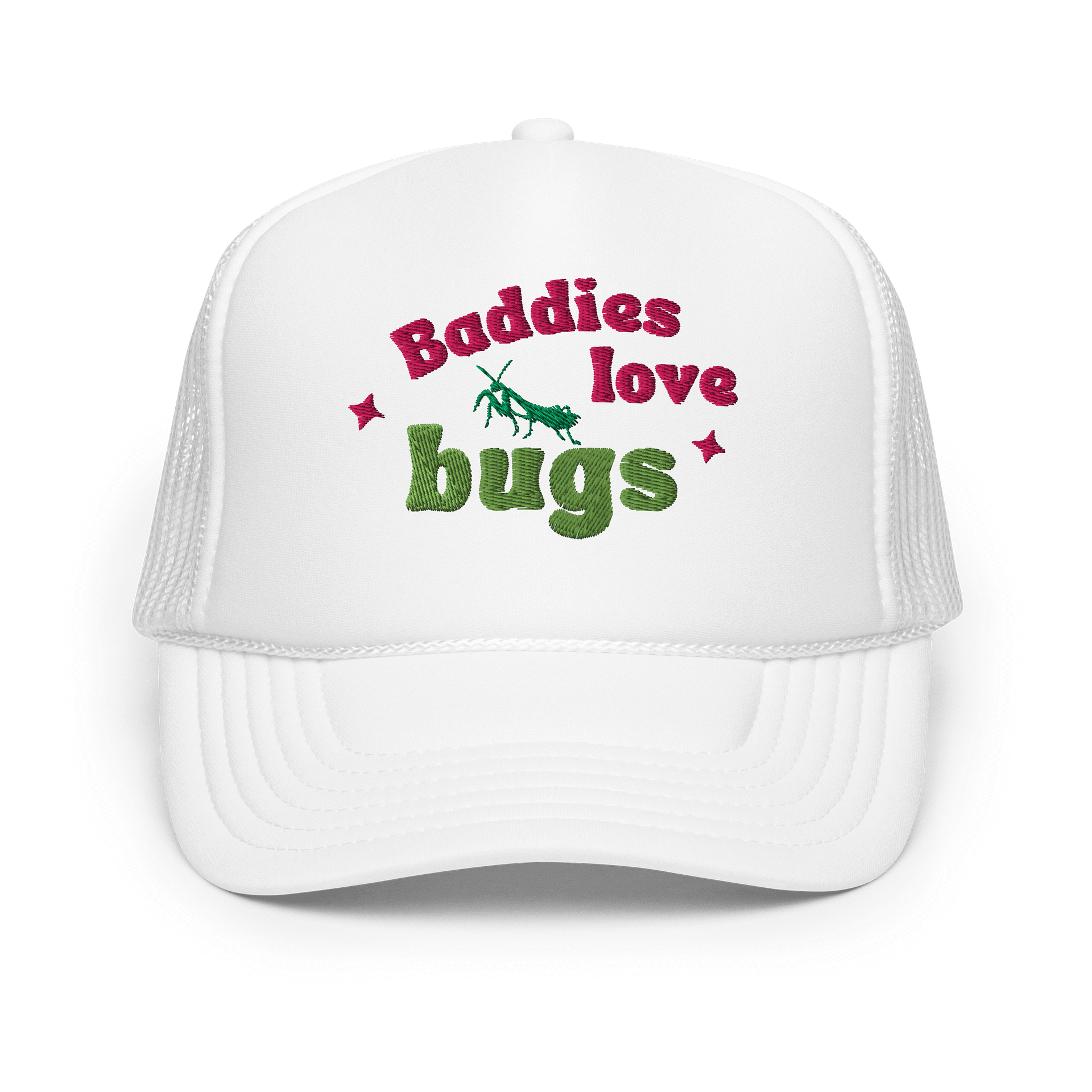 baddies love bugs puffy trucker hat product image (7)