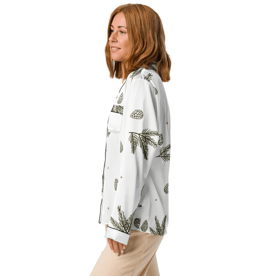 Pine Cones Paradise Women's Pajama Top product image (4)