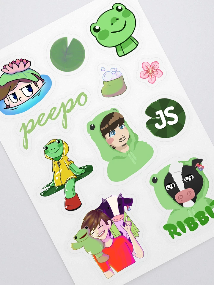 JacobStreams Frog Sticker Sheet product image (1)