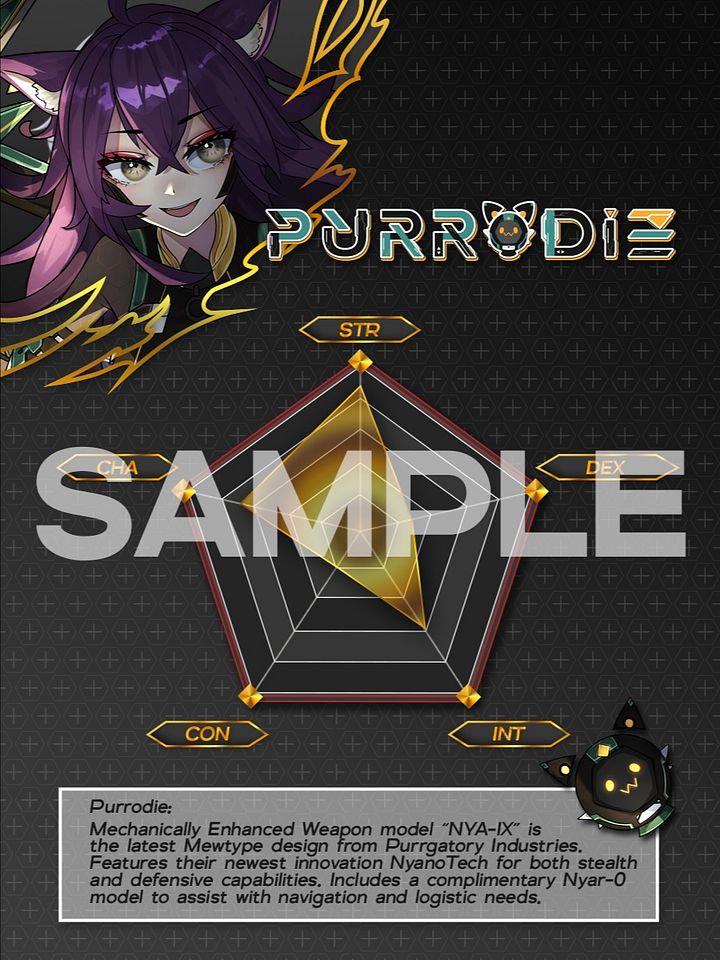 Purrodie Vtuber Card product image (2)