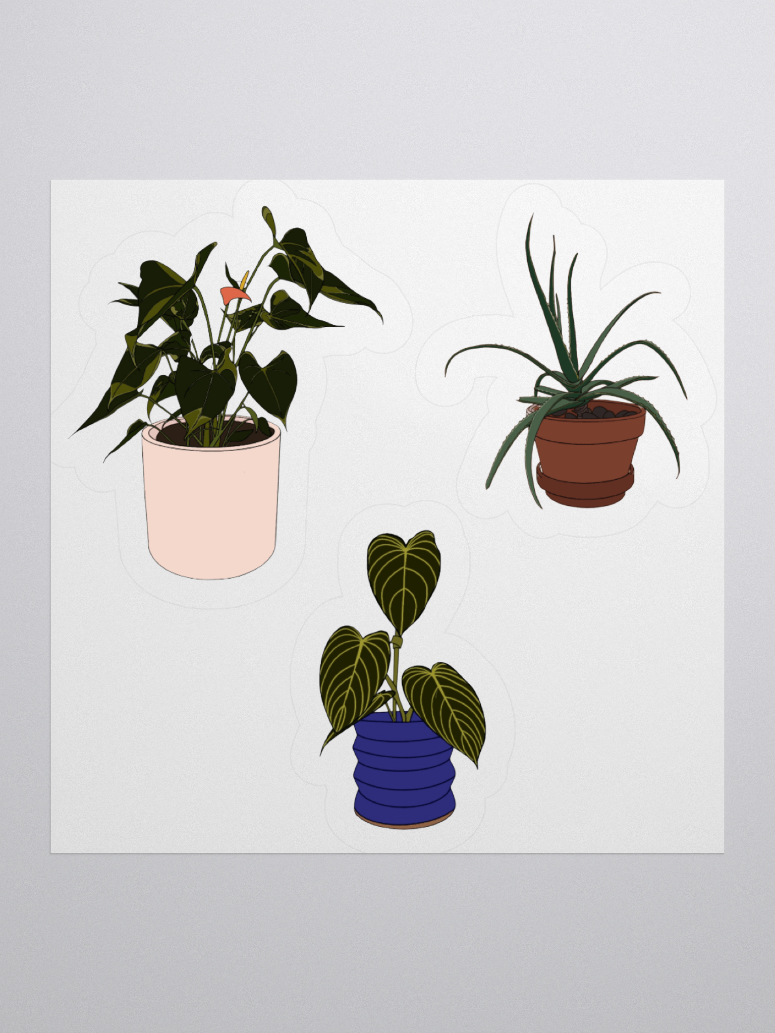 potted plants sticker sheet product image (1)