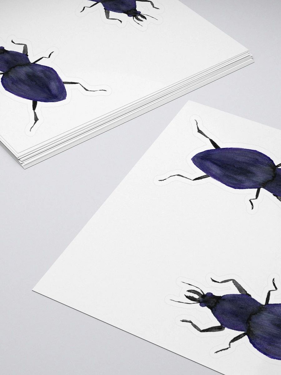 Rough Violet Ground Beetle Sticker (x2) product image (4)