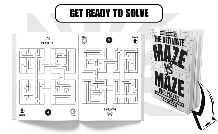 Maze Vs Maze: The Ultimate Two-Player Puzzle Book | Ebook | Printable PDF product image (2)