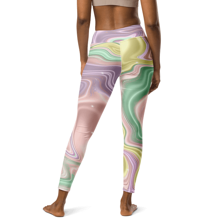 Mystic Waves High-Rise Tie-Dye Leggings - Soft Color Fusion product image (2)