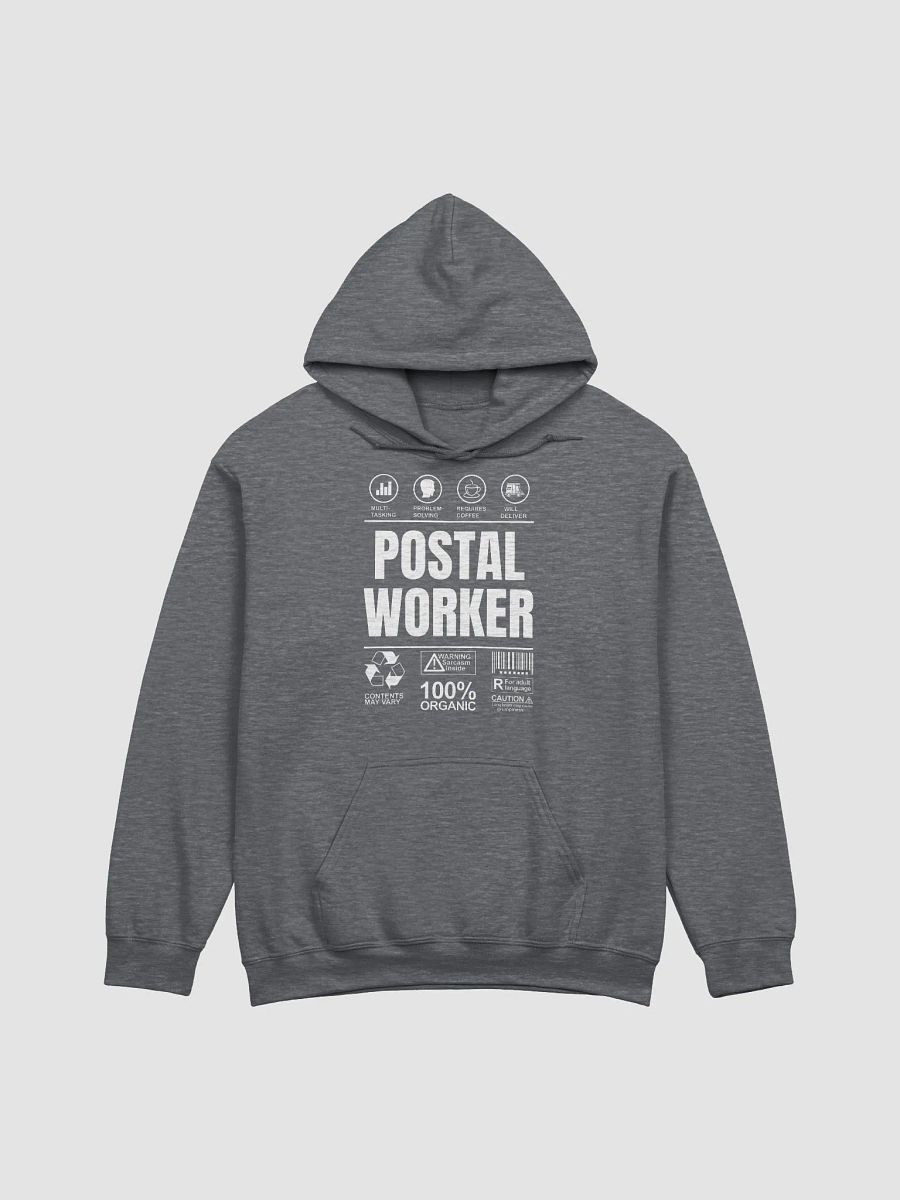 Postal Warning label unisex hoodie product image (5)
