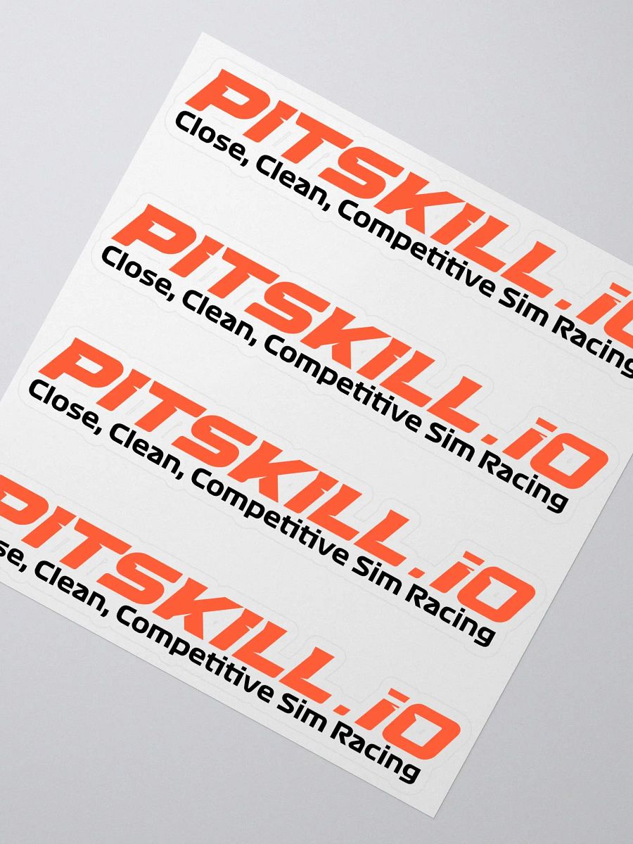 PitSkill Tagline Sticker Sheet product image (2)